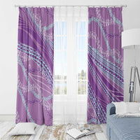 Polynesian Puakeniken Pikake Twisted Lei Window Curtain Amethys - Polynesian Pride