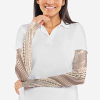 Polynesian Puakeniken Pikake Twisted Lei Arm Sleeves Beige - Polynesian Pride