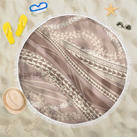 Polynesian Puakeniken Pikake Twisted Lei Beach Blanket Beige - Polynesian Pride