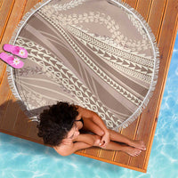 Polynesian Puakeniken Pikake Twisted Lei Beach Blanket Beige - Polynesian Pride