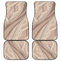 Polynesian Puakeniken Pikake Twisted Lei Car Mats Beige - Polynesian Pride