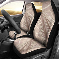 Polynesian Puakeniken Pikake Twisted Lei Car Seat Cover Beige - Polynesian Pride