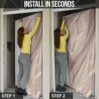 Polynesian Puakeniken Pikake Twisted Lei Door Cover Beige - Polynesian Pride