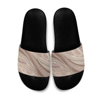 Polynesian Puakeniken Pikake Twisted Lei Slide Sandals Beige LT7 Beige - Polynesian Pride