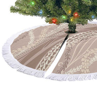Polynesian Puakeniken Pikake Twisted Lei Tree Skirt Beige LT7 - Polynesian Pride