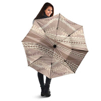 Polynesian Puakeniken Pikake Twisted Lei Umbrella Beige LT7 - Polynesian Pride