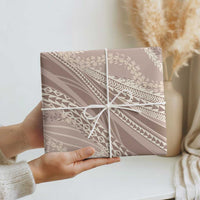 Polynesian Puakeniken Pikake Twisted Lei Wrapping Paper Beige LT7 - Polynesian Pride