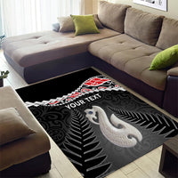 Personalised New Zealand Maori Area Rug Manaia Mix Koru LT7 - Polynesian Pride