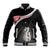 Personalised New Zealand Maori Baseball Jacket Manaia Mix Koru LT7 Unisex Black - Polynesian Pride