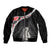 Personalised New Zealand Maori Bomber Jacket Manaia Mix Koru LT7 Unisex Black - Polynesian Pride