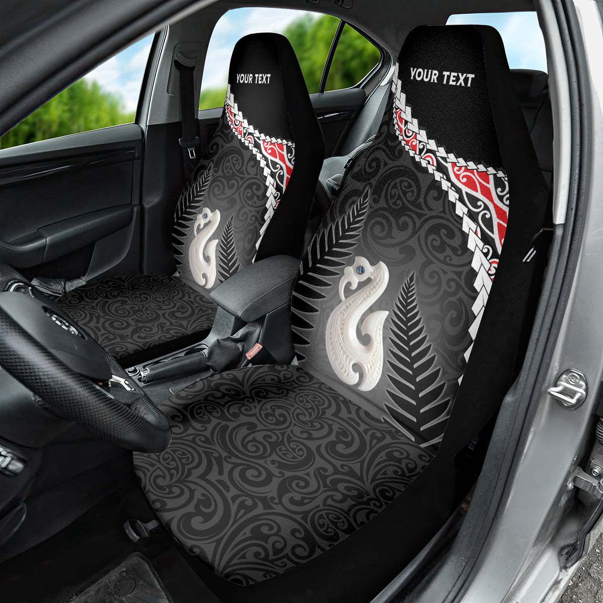 Personalised New Zealand Maori Car Seat Cover Manaia Mix Koru LT7 - Polynesian Pride