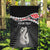 Personalised New Zealand Maori Garden Flag Manaia Mix Koru LT7 Garden Flag Black - Polynesian Pride