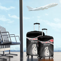 Personalised New Zealand Maori Luggage Cover Manaia Mix Koru LT7 - Polynesian Pride