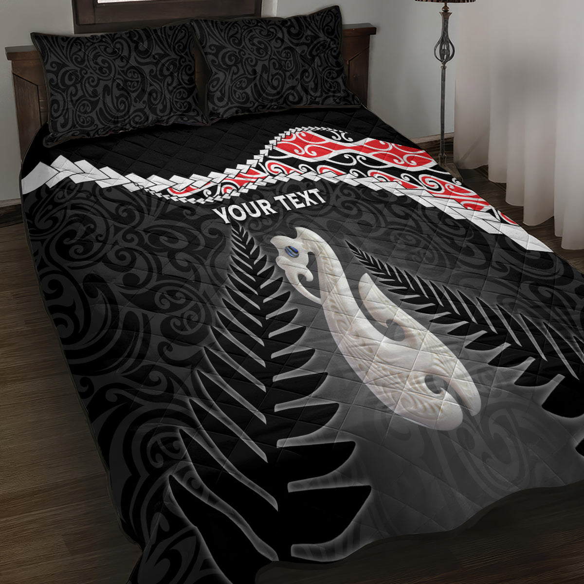 Personalised New Zealand Maori Quilt Bed Set Manaia Mix Koru LT7 - Polynesian Pride