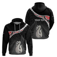 Personalised New Zealand Maori Zip Hoodie Manaia Mix Koru LT7 - Polynesian Pride