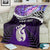 Personalised New Zealand Maori Blanket Manaia Paua Shell Purple LT7 - Polynesian Pride