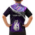 Personalised New Zealand Maori Family Matching Long Sleeve Bodycon Dress and Hawaiian Shirt Manaia Paua Shell Purple LT7 - Polynesian Pride