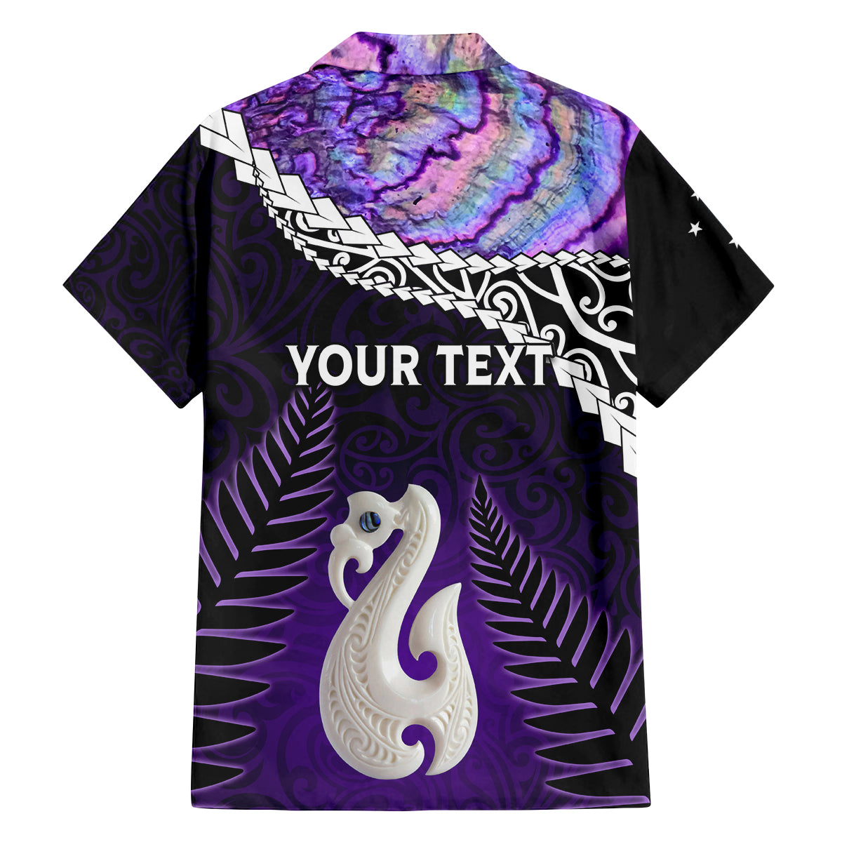 Personalised New Zealand Maori Family Matching Tank Maxi Dress and Hawaiian Shirt Manaia Paua Shell Purple LT7 - Polynesian Pride