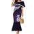 Personalised New Zealand Maori Mermaid Dress Manaia Paua Shell Purple LT7 Women Purple - Polynesian Pride