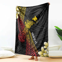 Personalized Papua New Guinea Blanket Kundu Drum Carving Motifs LT7 - Polynesian Pride