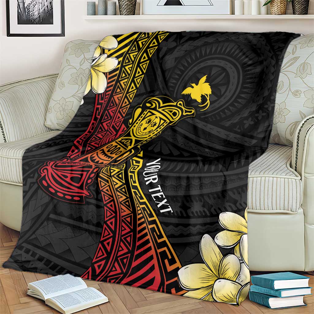 Personalized Papua New Guinea Blanket Kundu Drum Carving Motifs LT7 - Polynesian Pride