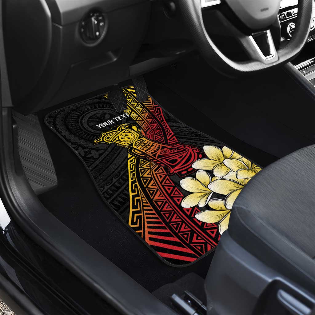 Personalized Papua New Guinea Car Mats Kundu Drum Carving Motifs LT7 - Polynesian Pride