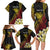 Personalized Papua New Guinea Family Matching Long Sleeve Bodycon Dress and Hawaiian Shirt Kundu Drum Carving Motifs