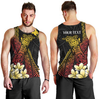 Personalized Papua New Guinea Men Tank Top Kundu Drum Carving Motifs LT7 - Polynesian Pride