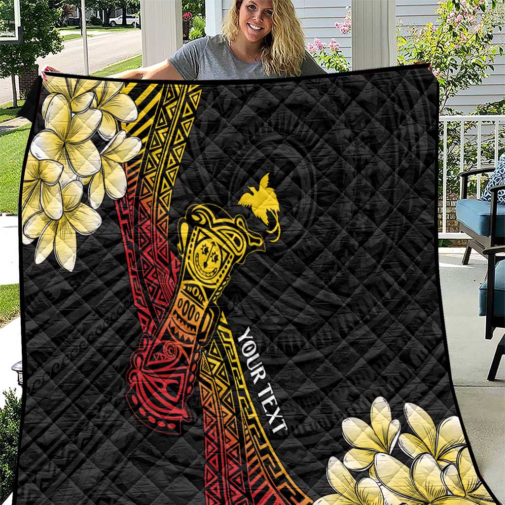 Personalized Papua New Guinea Quilt Kundu Drum Carving Motifs