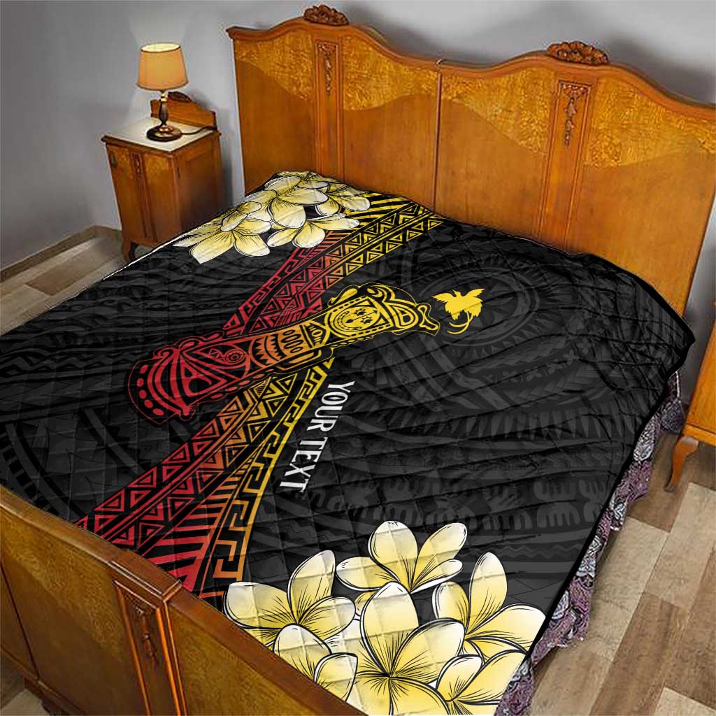 Personalized Papua New Guinea Quilt Kundu Drum Carving Motifs