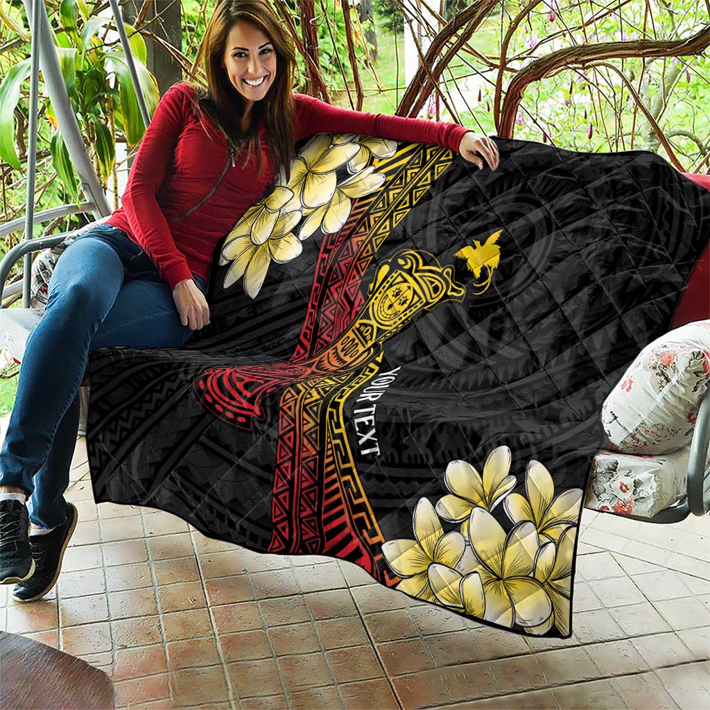 Personalized Papua New Guinea Quilt Kundu Drum Carving Motifs