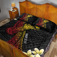 Personalized Papua New Guinea Quilt Bed Set Kundu Drum Carving Motifs LT7 - Polynesian Pride