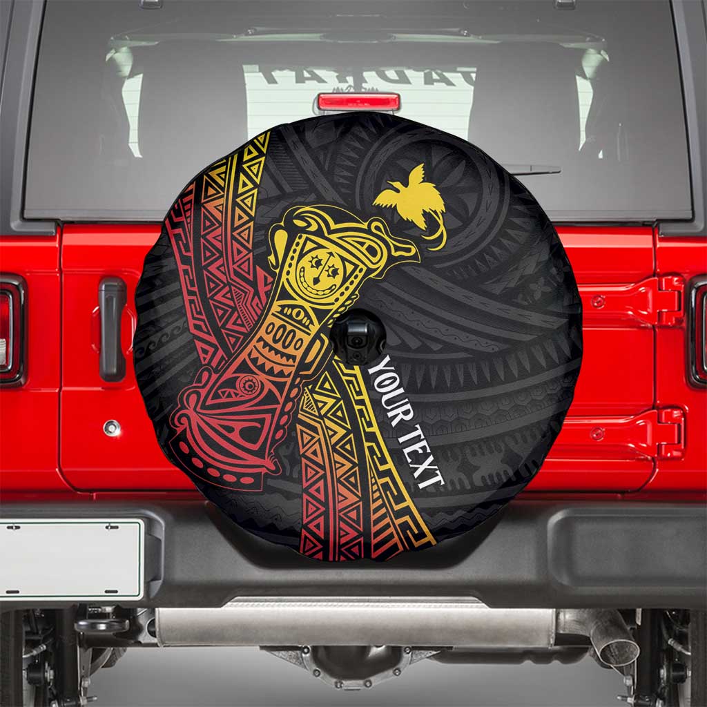 Personalized Papua New Guinea Spare Tire Cover Kundu Drum Carving Motifs LT7 - Polynesian Pride