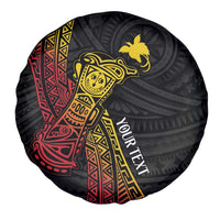 Personalized Papua New Guinea Spare Tire Cover Kundu Drum Carving Motifs LT7 - Polynesian Pride