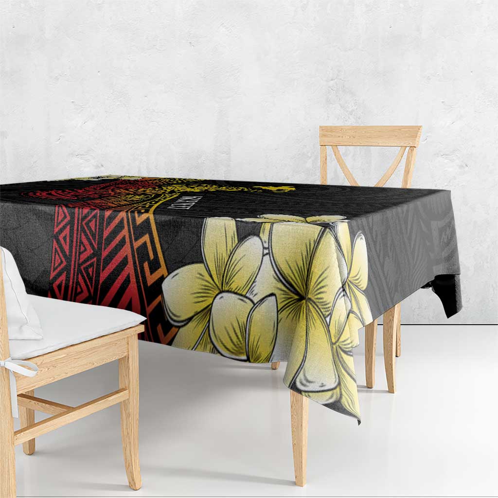 Personalized Papua New Guinea Tablecloth Kundu Drum Carving Motifs LT7 - Polynesian Pride