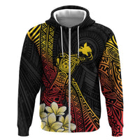 Personalized Papua New Guinea Zip Hoodie Kundu Drum Carving Motifs