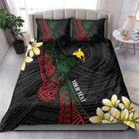 Personalized Papua New Guinea Bedding Set Kundu Drum Motifs - Sepik Colors