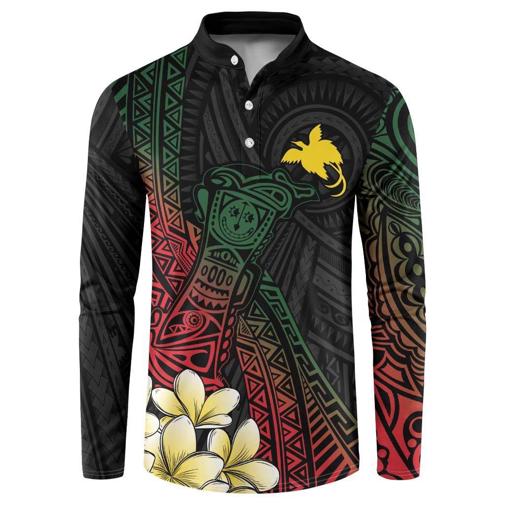 Personalized Papua New Guinea Button Sweatshirt Kundu Drum Motifs - Sepik Colors LT7 Black - Polynesian Pride