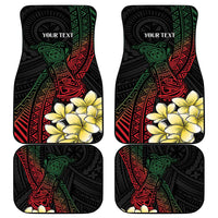 Personalized Papua New Guinea Car Mats Kundu Drum Motifs - Sepik Colors LT7 - Polynesian Pride