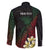 Personalized Papua New Guinea Family Matching Off Shoulder Maxi Dress and Hawaiian Shirt Kundu Drum Motifs - Sepik Colors