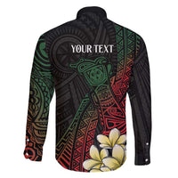 Personalized Papua New Guinea Family Matching Puletasi and Hawaiian Shirt Kundu Drum Motifs - Sepik Colors