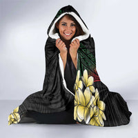 Personalized Papua New Guinea Hooded Blanket Kundu Drum Motifs - Sepik Colors LT7 - Polynesian Pride