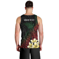 Personalized Papua New Guinea Men Tank Top Kundu Drum Motifs - Sepik Colors LT7 - Polynesian Pride