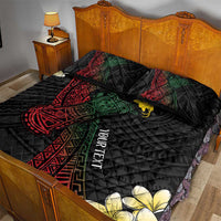 Personalized Papua New Guinea Quilt Bed Set Kundu Drum Motifs - Sepik Colors LT7 - Polynesian Pride