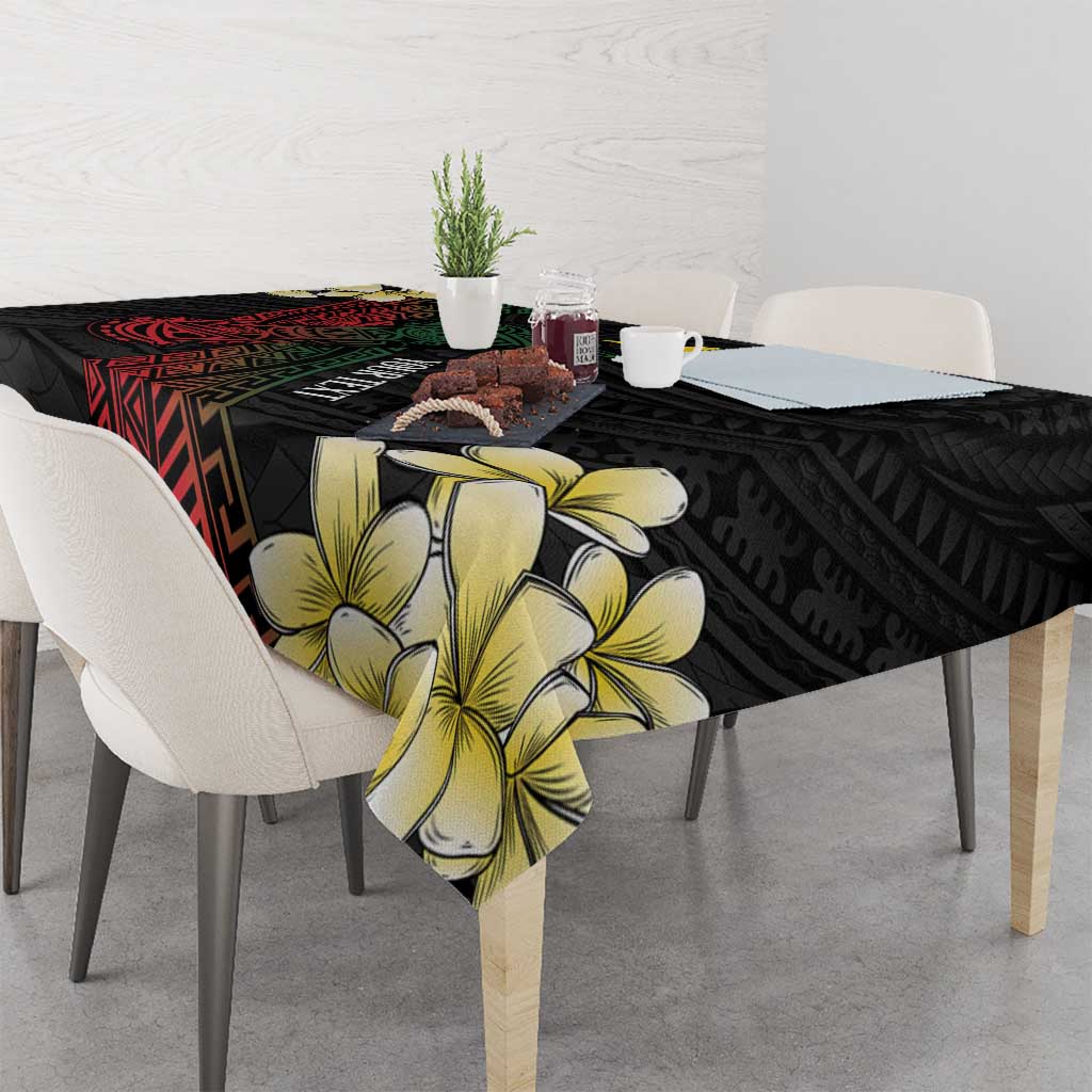 Personalized Papua New Guinea Tablecloth Kundu Drum Motifs - Sepik Colors LT7 - Polynesian Pride