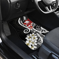 Bula Fiji Tagimaucia Mix Plumeria Masi Tapa Car Mats Black LT7 - Polynesian Pride