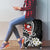 Bula Fiji Tagimaucia Mix Plumeria Masi Tapa Luggage Cover Black