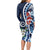 Bula Fiji Tagimaucia Mix Plumeria Masi Tapa Long Sleeve Bodycon Dress Blue LT7 - Polynesian Pride