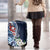 Bula Fiji Tagimaucia Mix Plumeria Masi Tapa Luggage Cover Blue