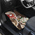 Bula Fiji Tagimaucia Mix Plumeria Masi Tapa Car Mats Brown